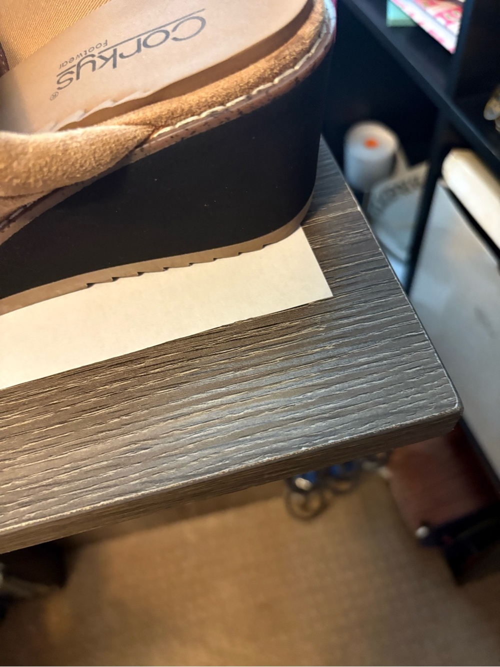 Corkys Tan Suede Slip-On Mules - Picture 8 of 9